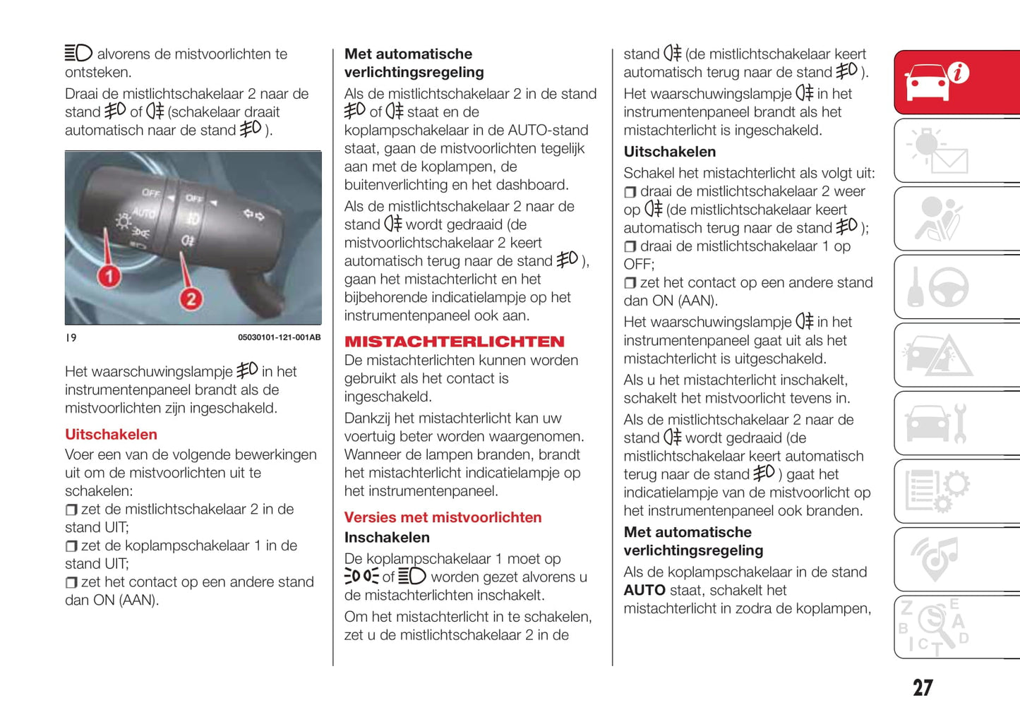 2016-2018 Abarth 124 Spider Gebruikershandleiding | Nederlands