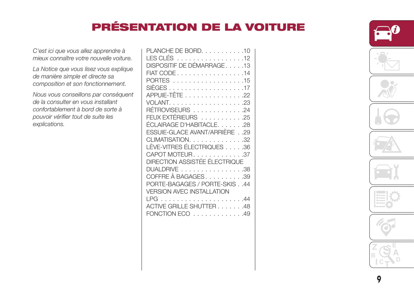 2017-2019 Fiat Tipo Stationwagon Manuel du propriétaire | Français