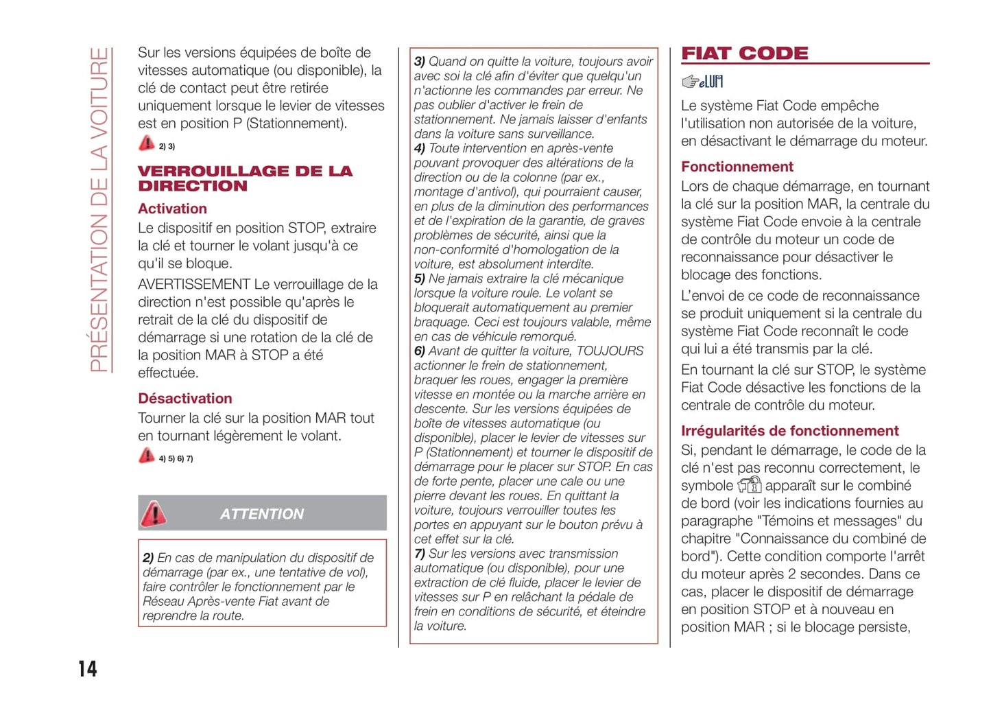 2017-2019 Fiat Tipo Stationwagon Manuel du propriétaire | Français