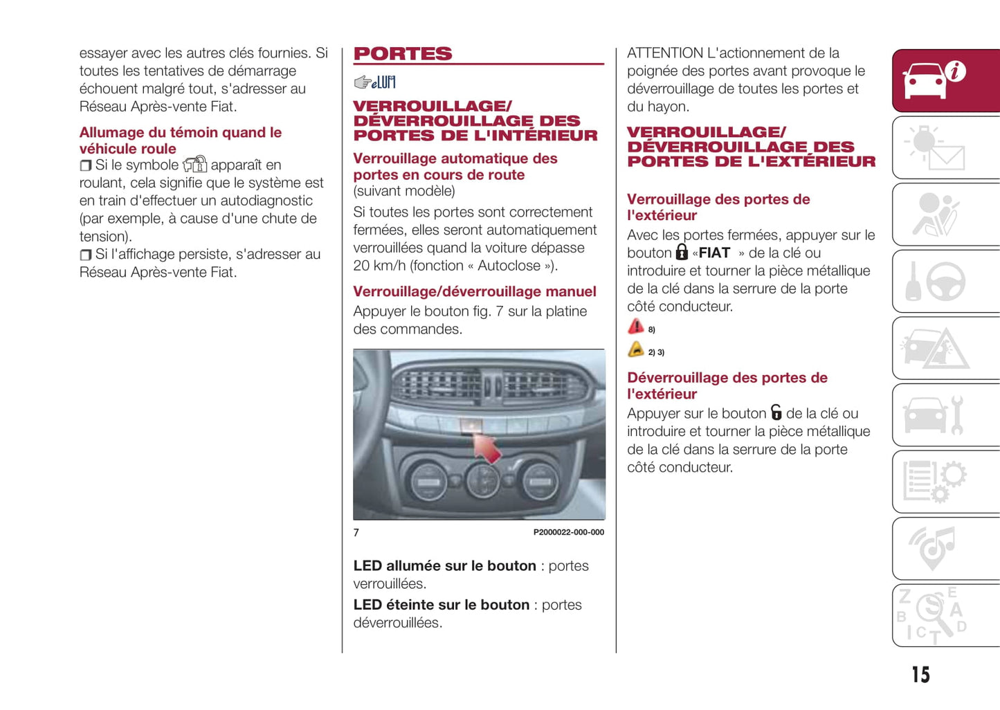 2017-2019 Fiat Tipo Stationwagon Manuel du propriétaire | Français