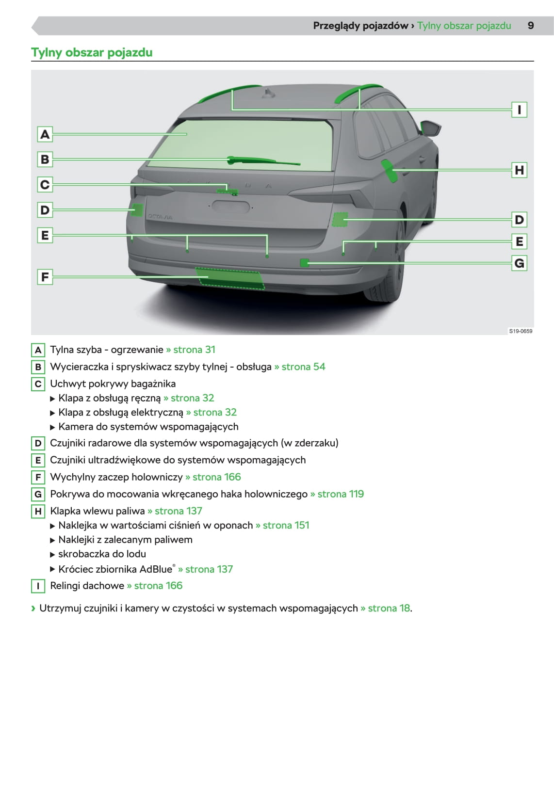 2019 Skoda Octavia Bedienungsanleitung | Polnisch