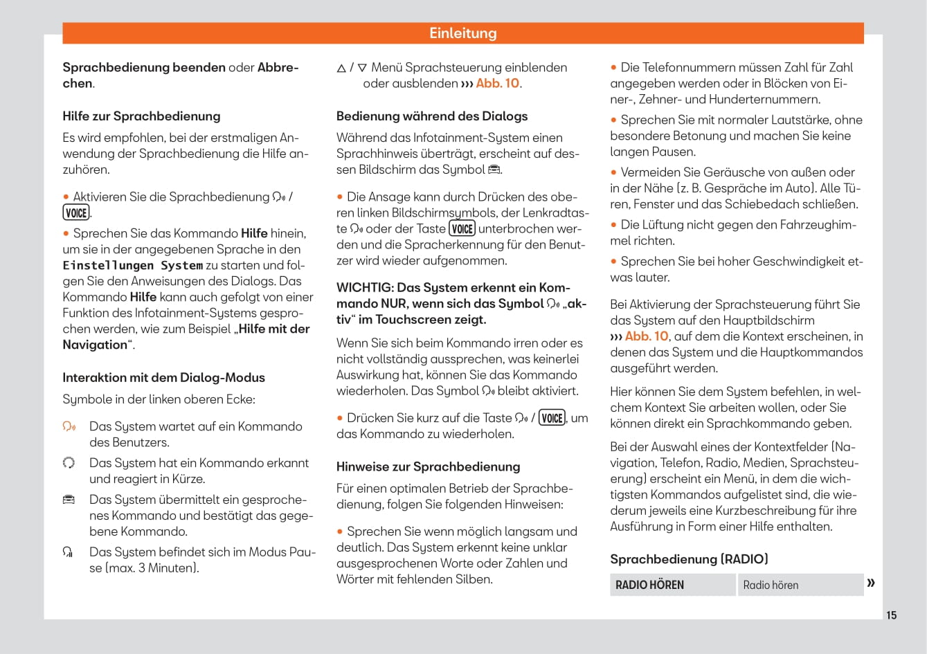 2018 Seat Toledo Infotainment Manual | German
