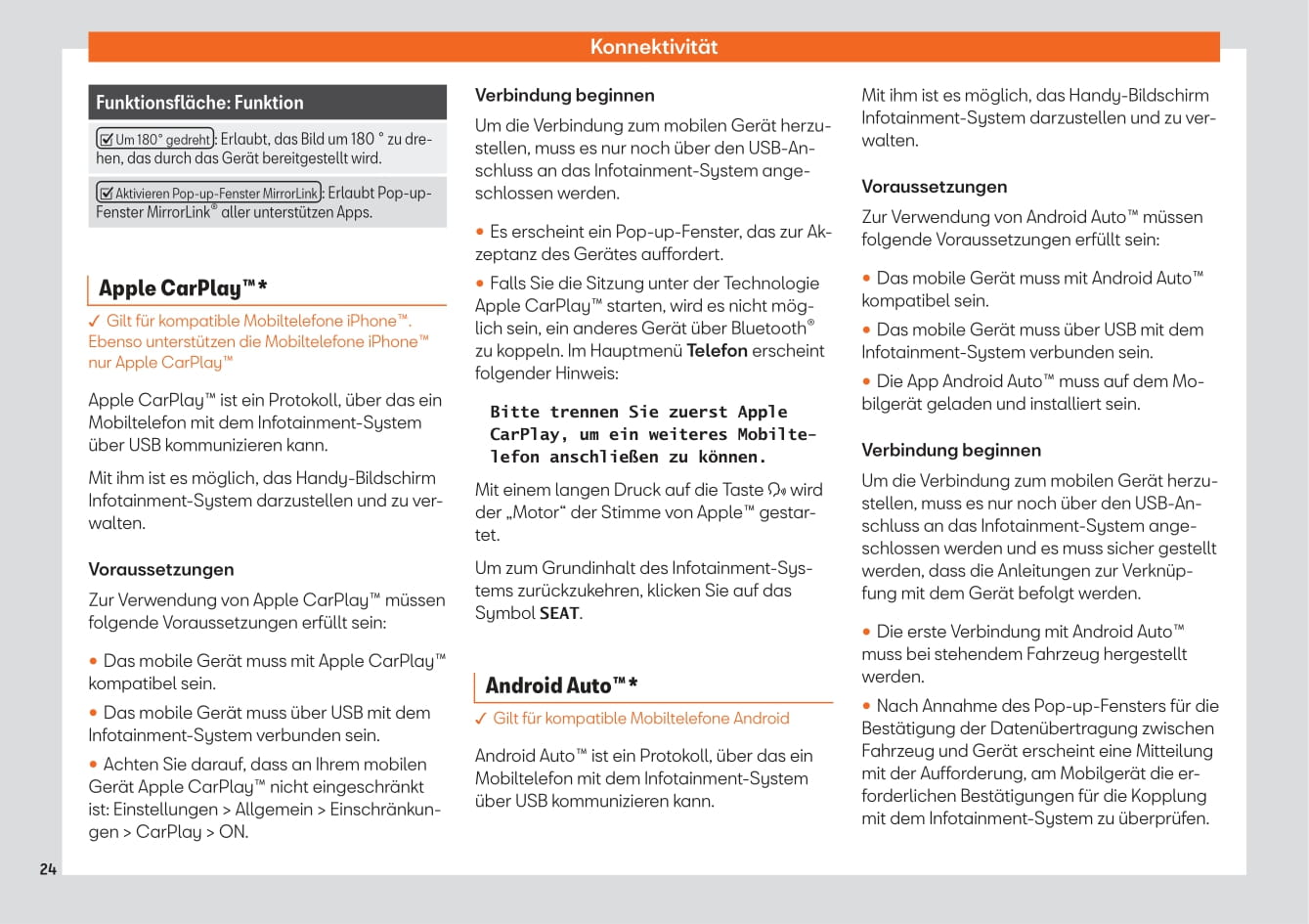 2018 Seat Toledo Infotainment Manual | German