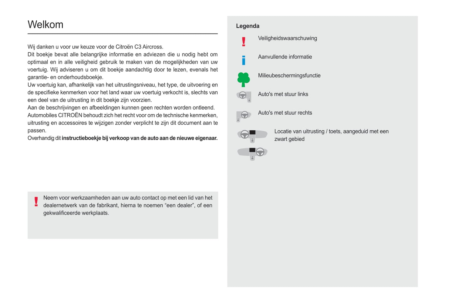 2021-2024 Citroën C3 Aircross Bedienungsanleitung | Niederländisch