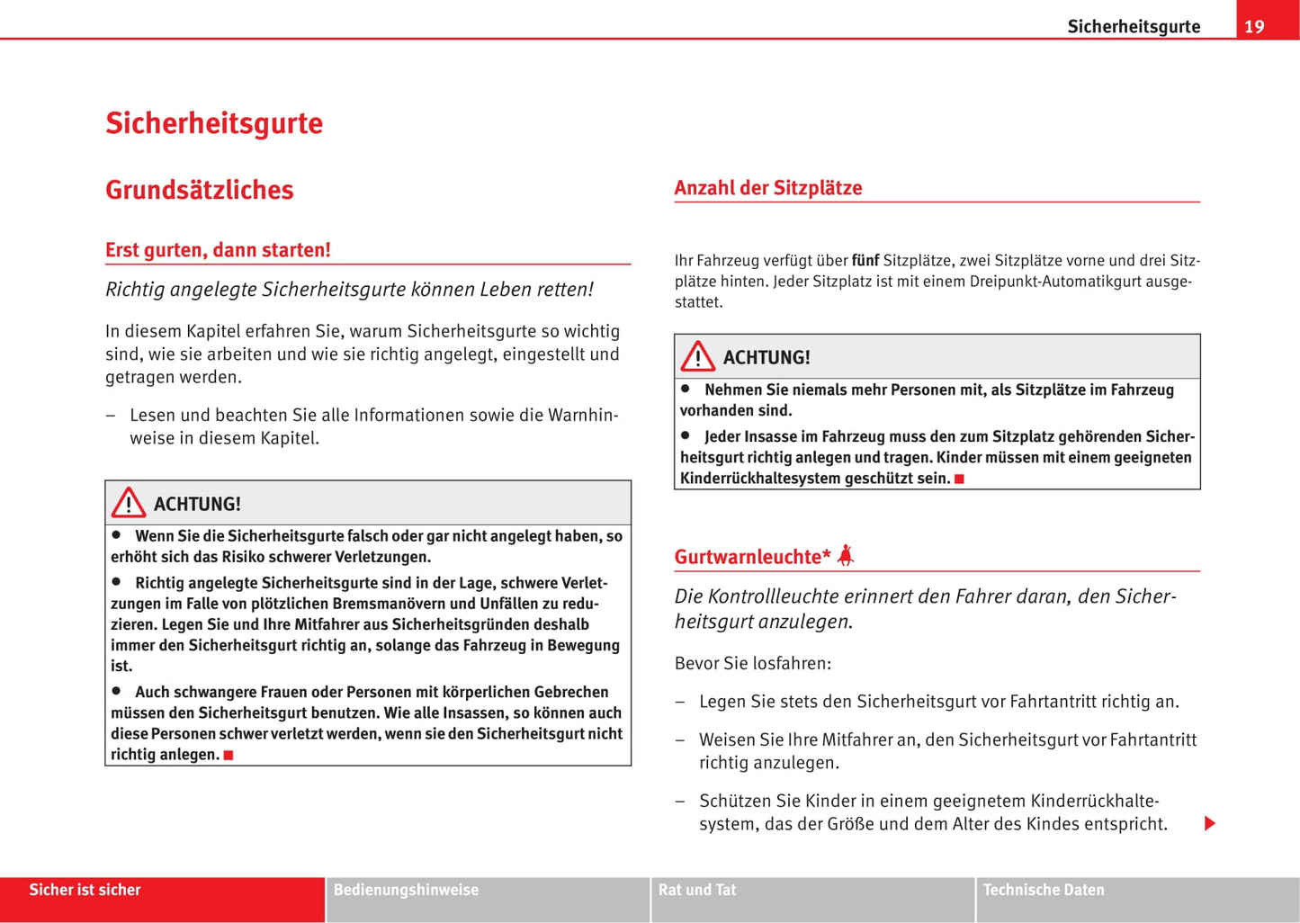 2004-2009 Seat Toledo Gebruikershandleiding | Duits