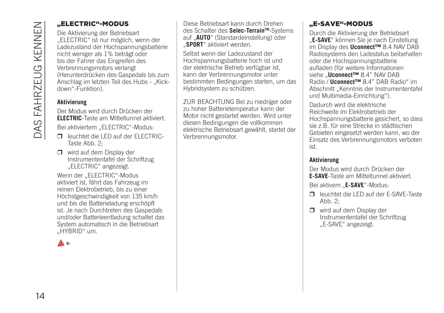 2020-2023 Jeep Renegade Gebruikershandleiding | Duits