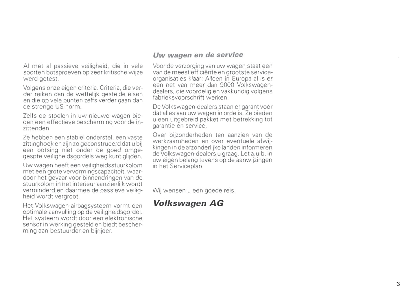 1996-1999 Volkswagen Polo Classic Owner's Manual | Dutch