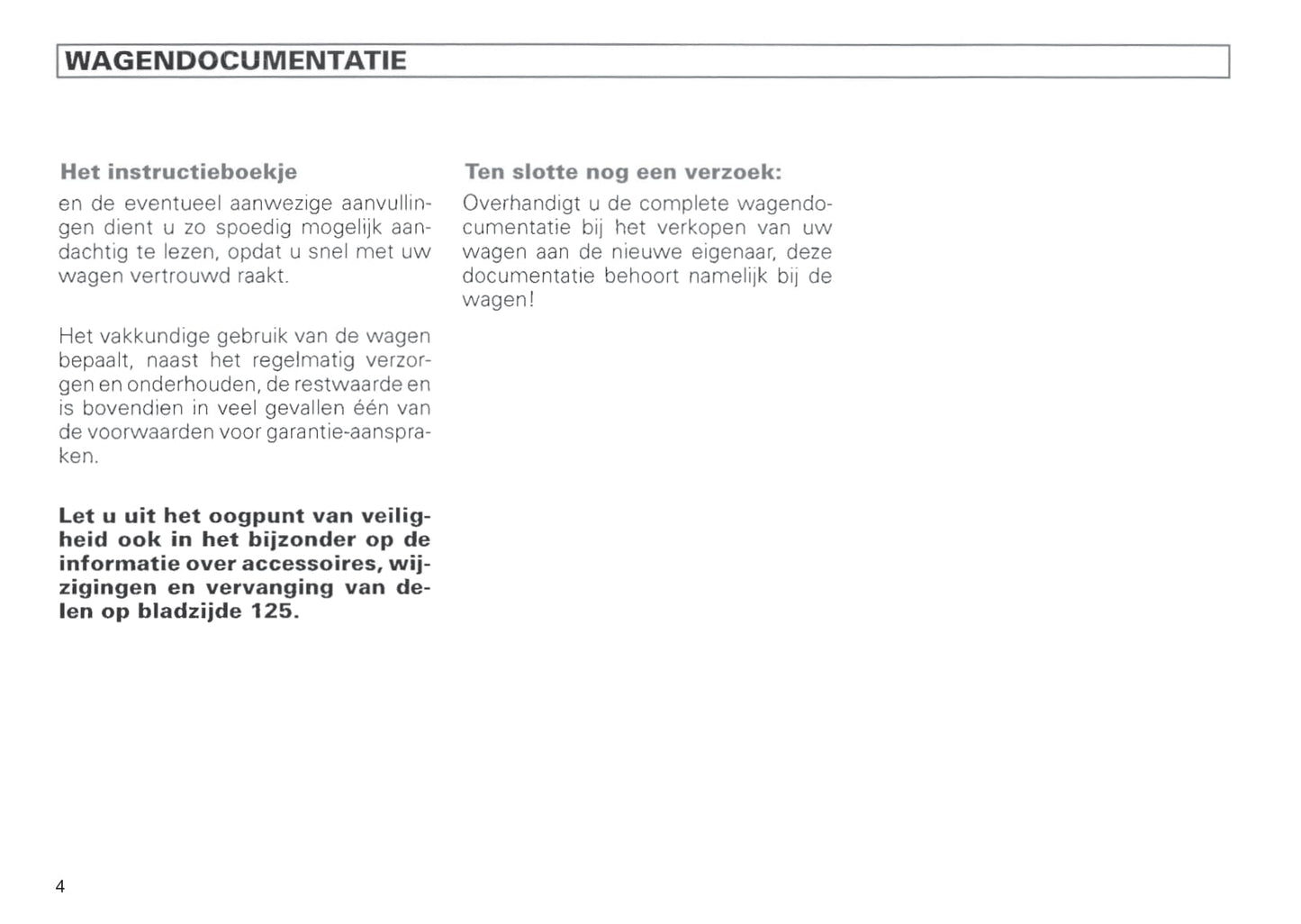 1996-1999 Volkswagen Polo Classic Owner's Manual | Dutch