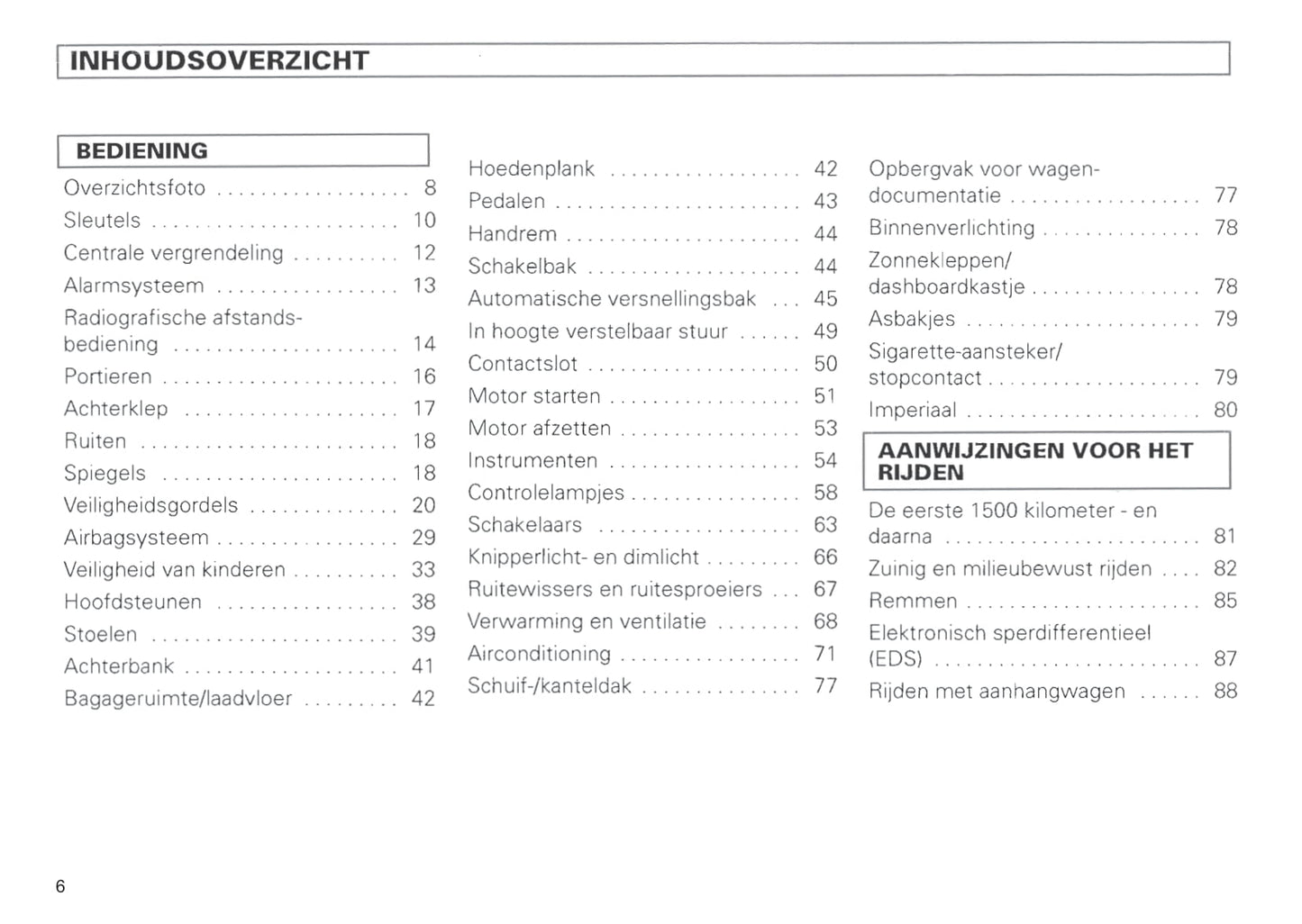 1996-1999 Volkswagen Polo Classic Owner's Manual | Dutch