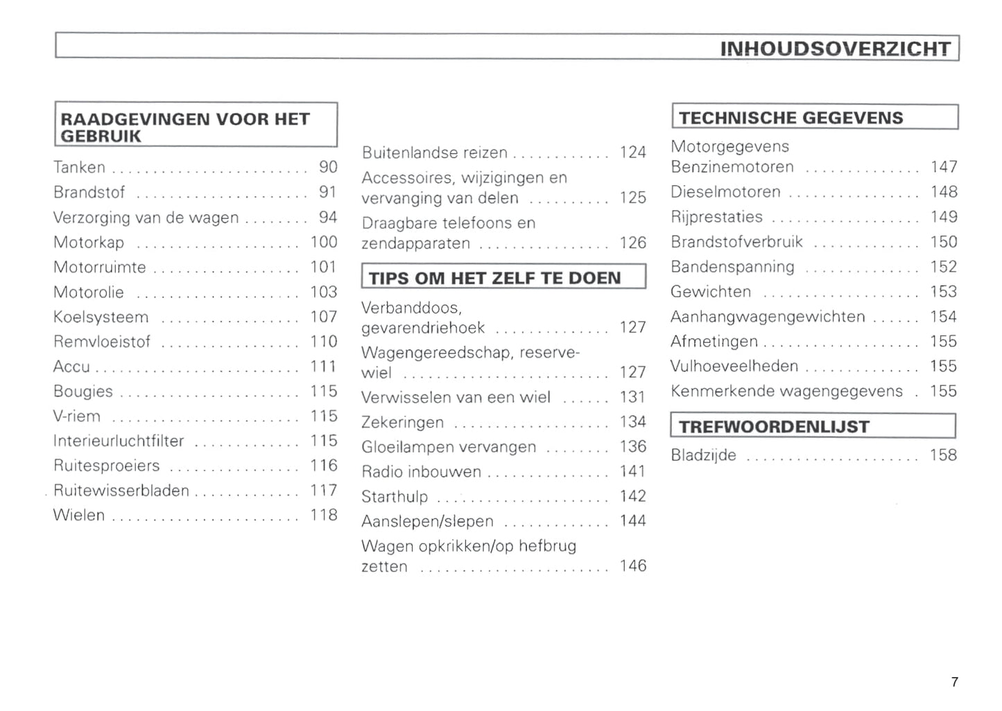 1996-1999 Volkswagen Polo Classic Owner's Manual | Dutch