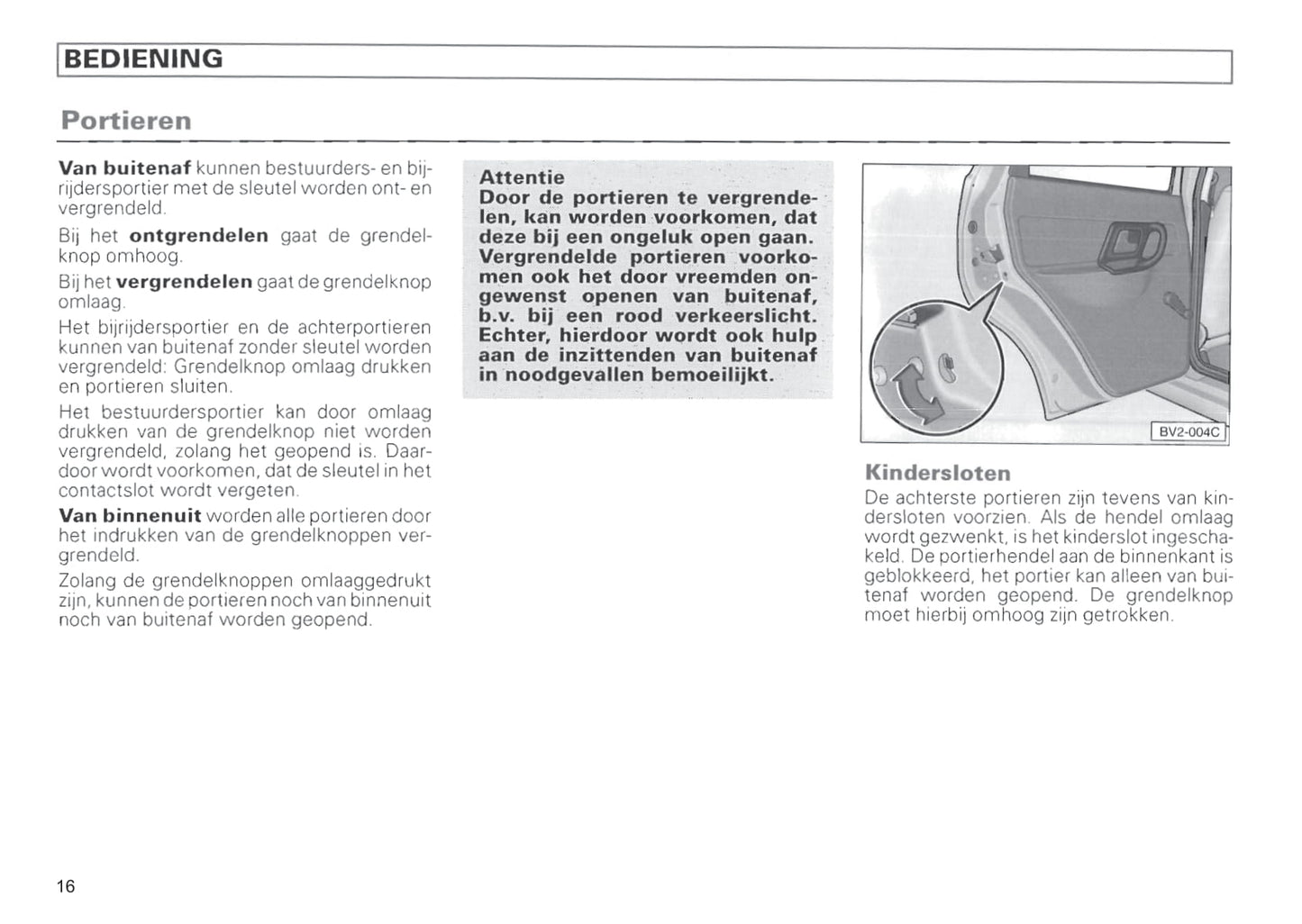 1996-1999 Volkswagen Polo Classic Owner's Manual | Dutch