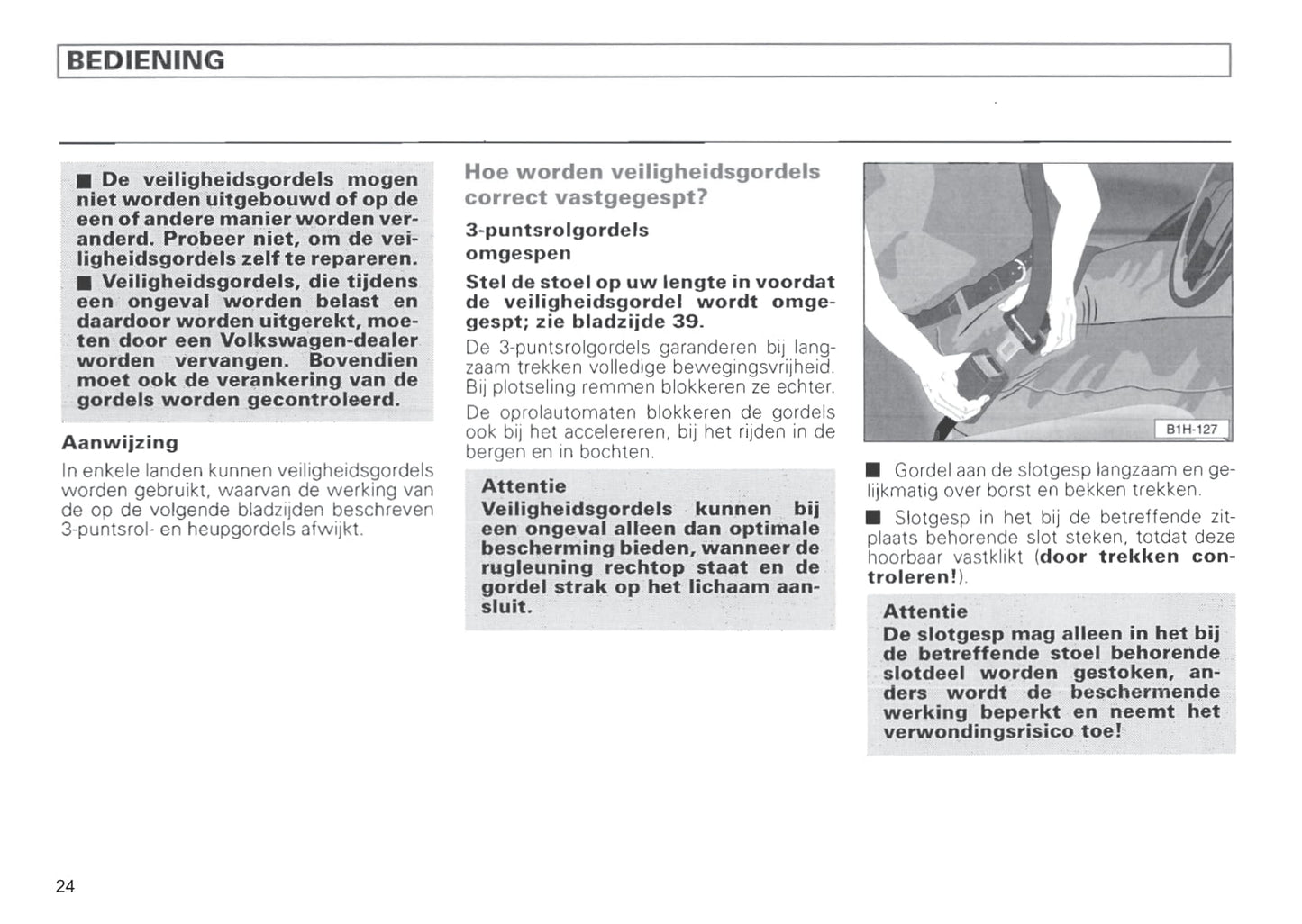 1996-1999 Volkswagen Polo Classic Owner's Manual | Dutch