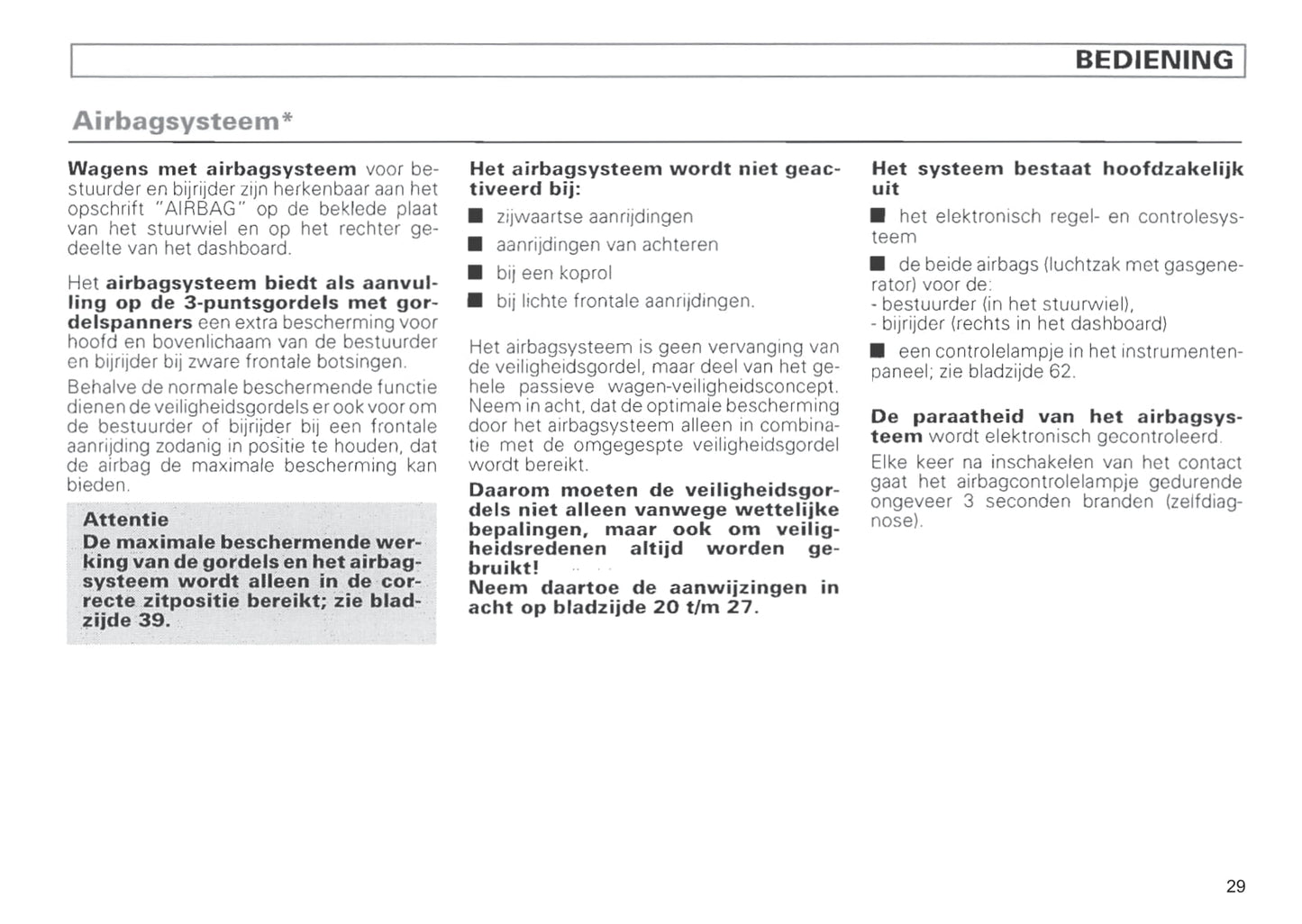 1996-1999 Volkswagen Polo Classic Owner's Manual | Dutch