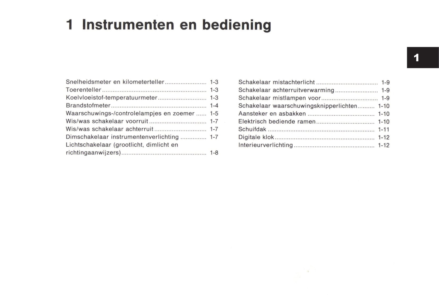 1992-1993 Nissan Micra Gebruikershandleiding | Nederlands