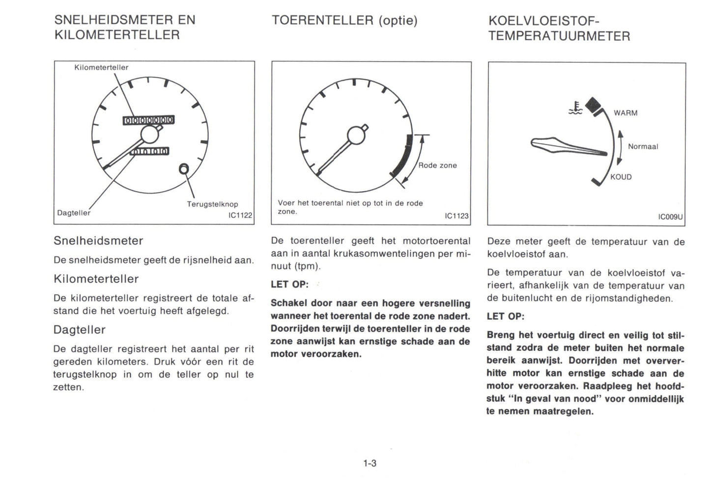 1992-1993 Nissan Micra Gebruikershandleiding | Nederlands