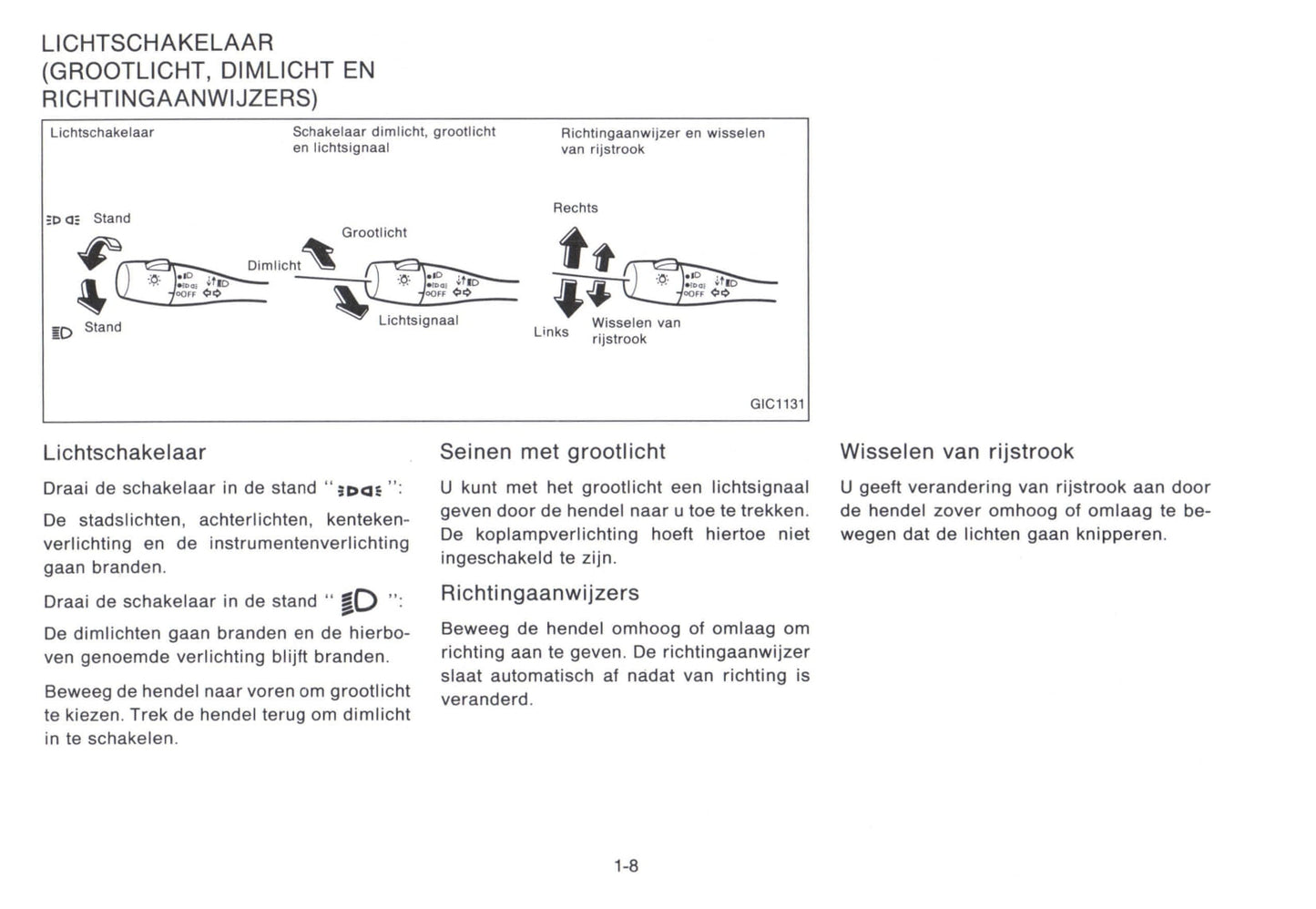 1992-1993 Nissan Micra Gebruikershandleiding | Nederlands