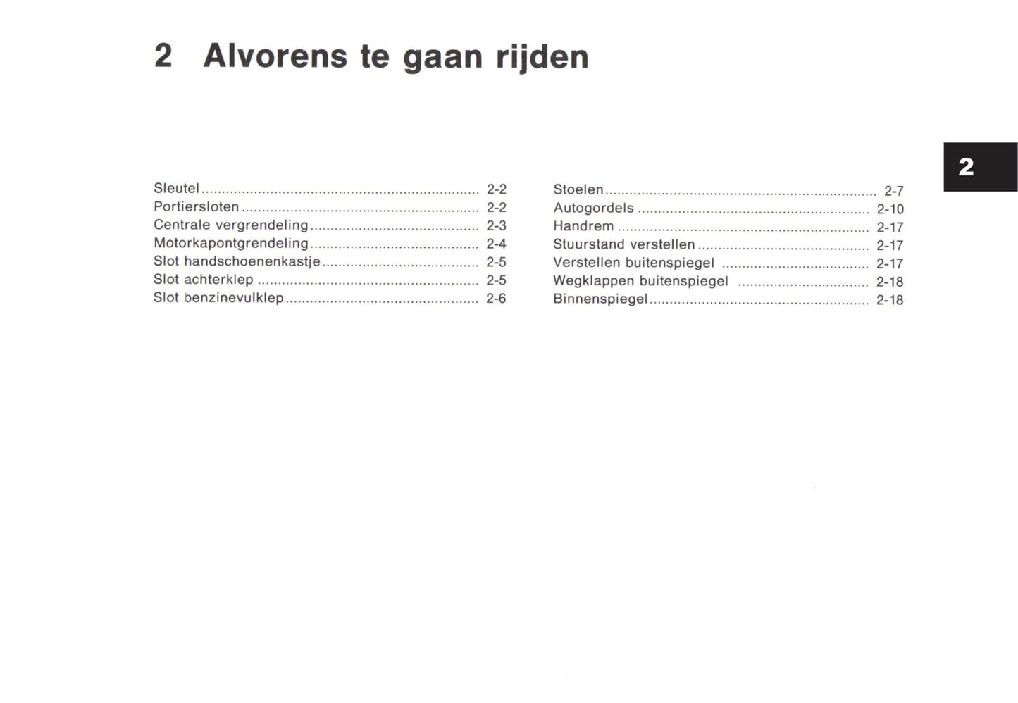 1992-1993 Nissan Micra Gebruikershandleiding | Nederlands