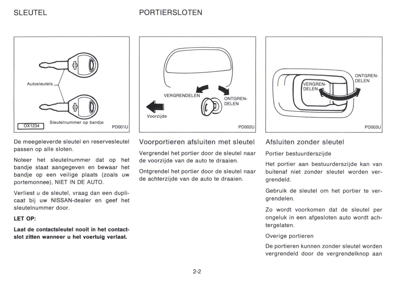 1992-1993 Nissan Micra Gebruikershandleiding | Nederlands