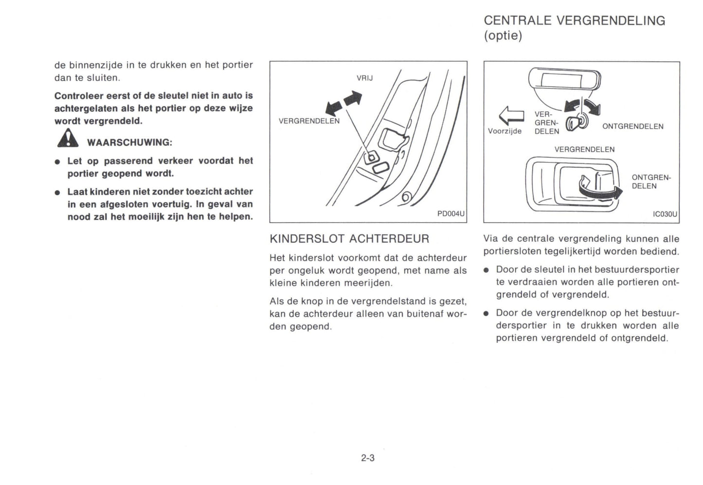 1992-1993 Nissan Micra Gebruikershandleiding | Nederlands