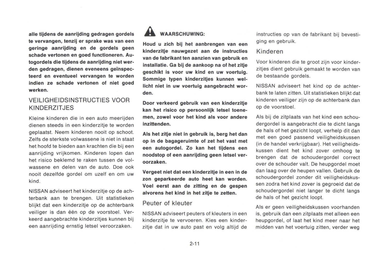 1992-1993 Nissan Micra Gebruikershandleiding | Nederlands
