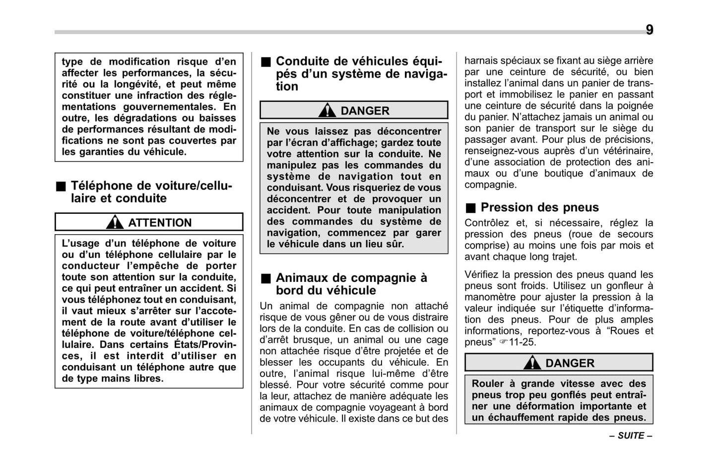 2010-2014 Subaru Impreza Manuel du propriétaire | Français