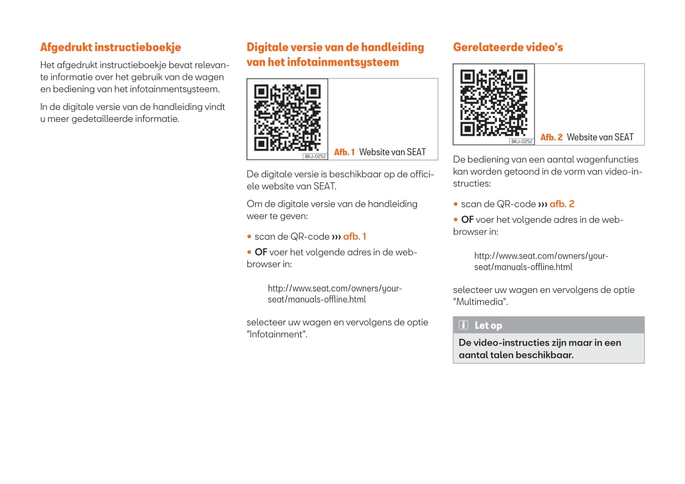 2016-2020 Seat Ateca Bedienungsanleitung | Niederländisch