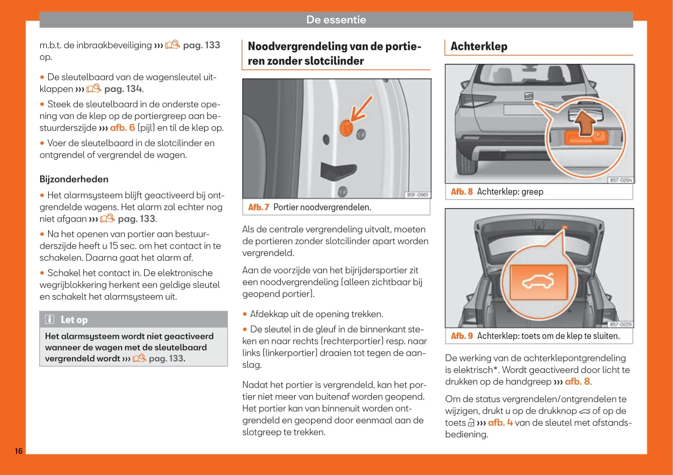 2016-2020 Seat Ateca Bedienungsanleitung | Niederländisch