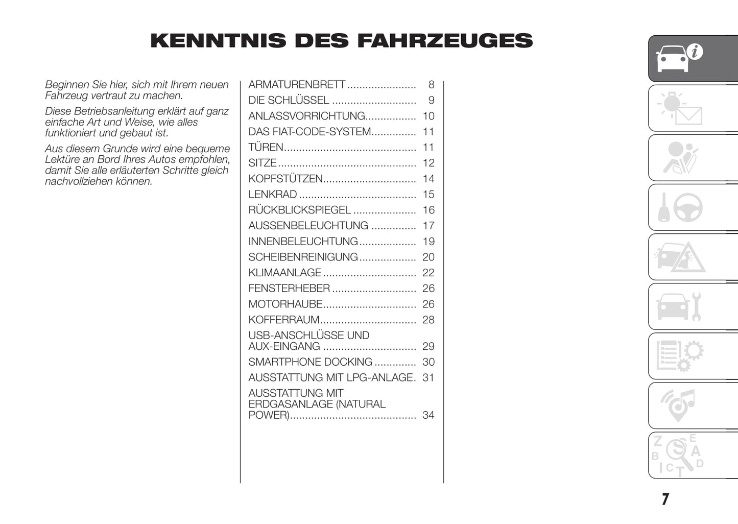2016-2017 Fiat Panda Bedienungsanleitung | Deutsch