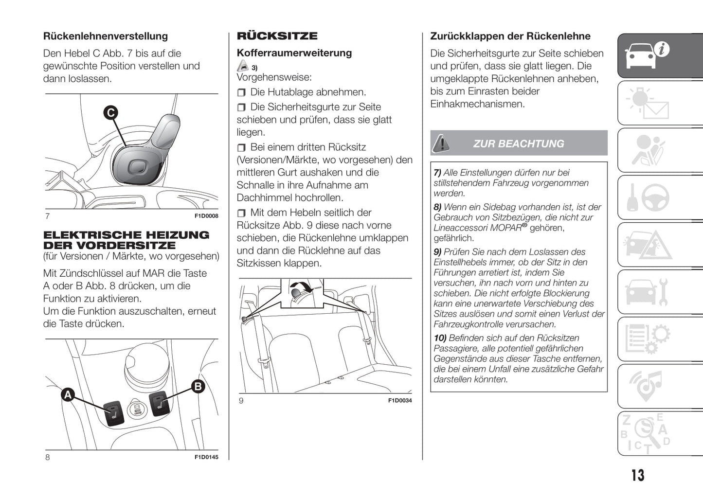 2016-2017 Fiat Panda Bedienungsanleitung | Deutsch