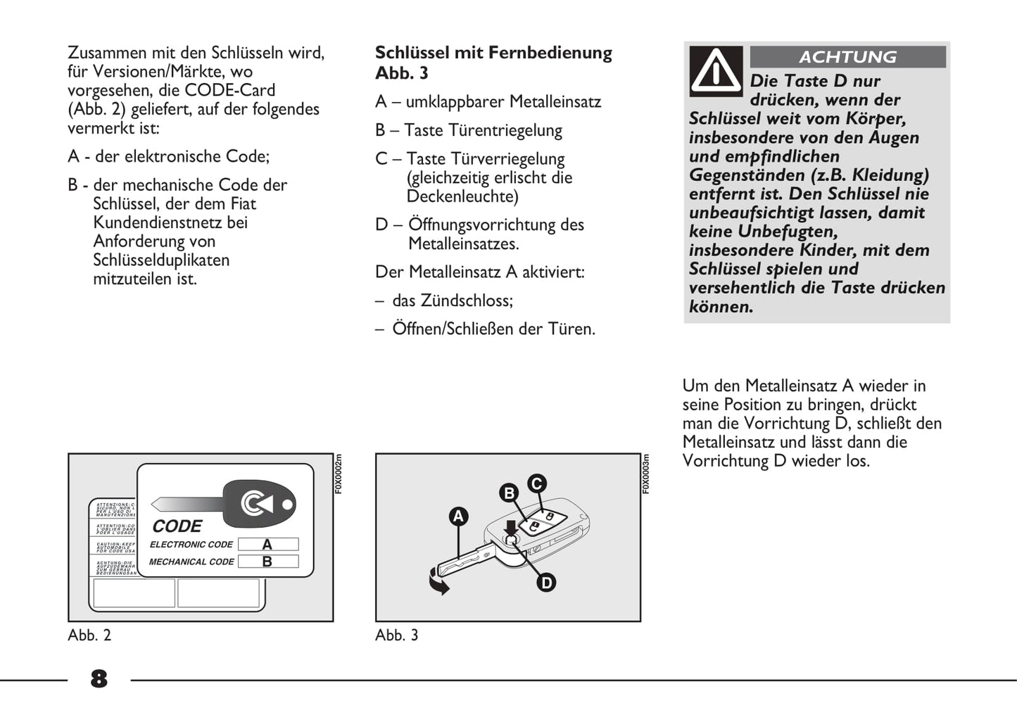 2012-2013 Fiat Strada Bedienungsanleitung | Deutsch