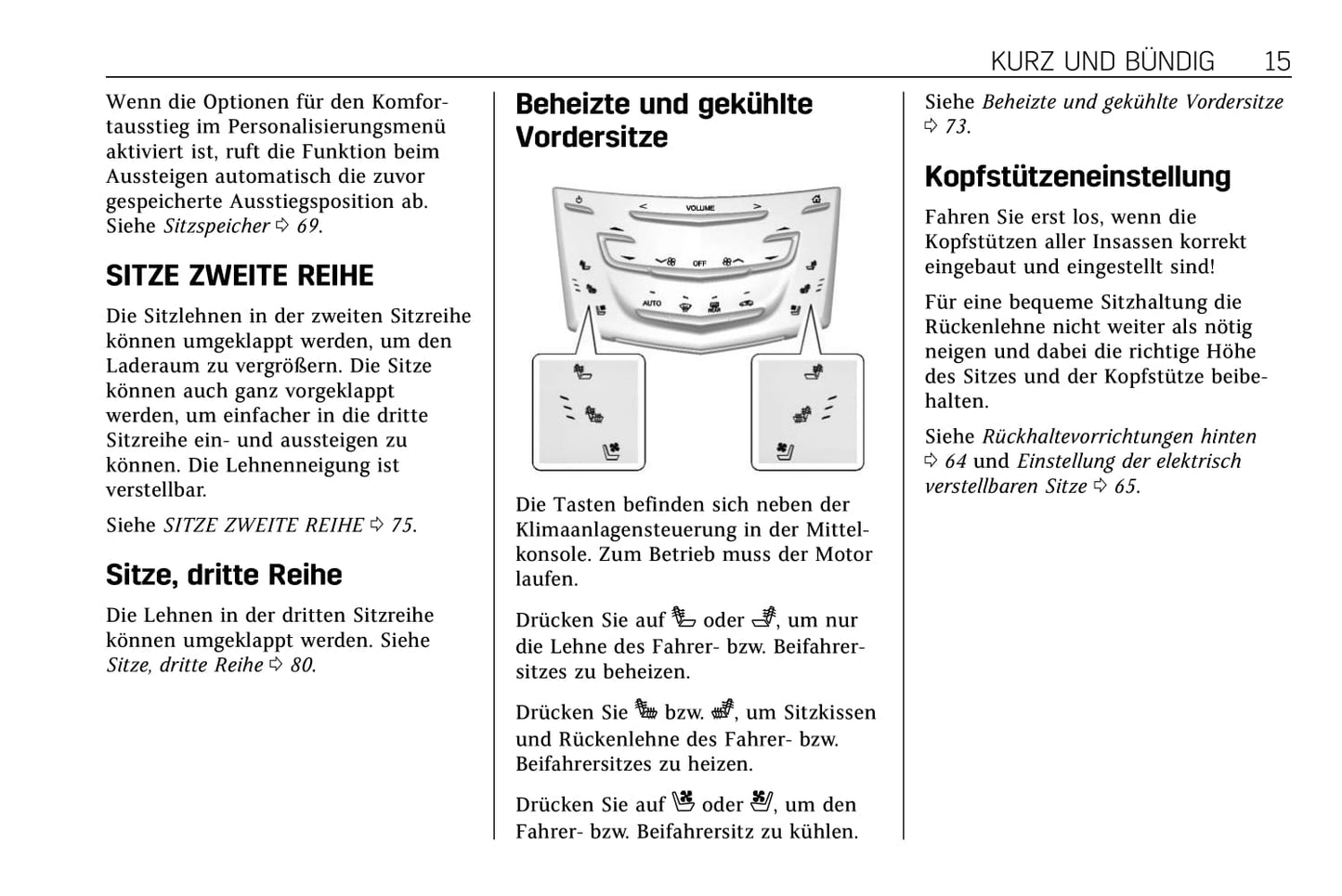 2015-2018 Cadillac Escalade Owner's Manual | German