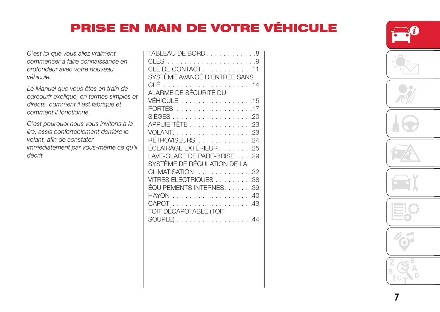 2016-2019 Abarth 124 Spider Gebruikershandleiding | Frans