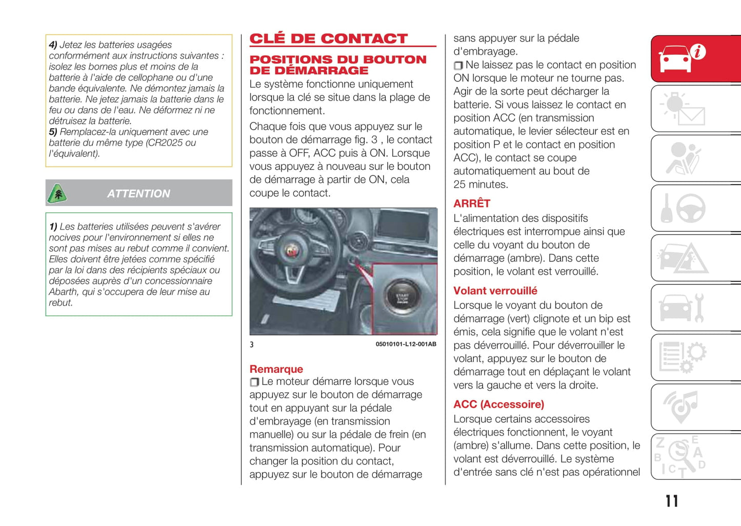 2016-2019 Abarth 124 Spider Gebruikershandleiding | Frans