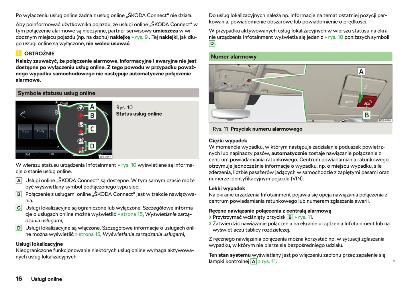 2017-2019 Skoda Octavia Bedienungsanleitung | Polnisch