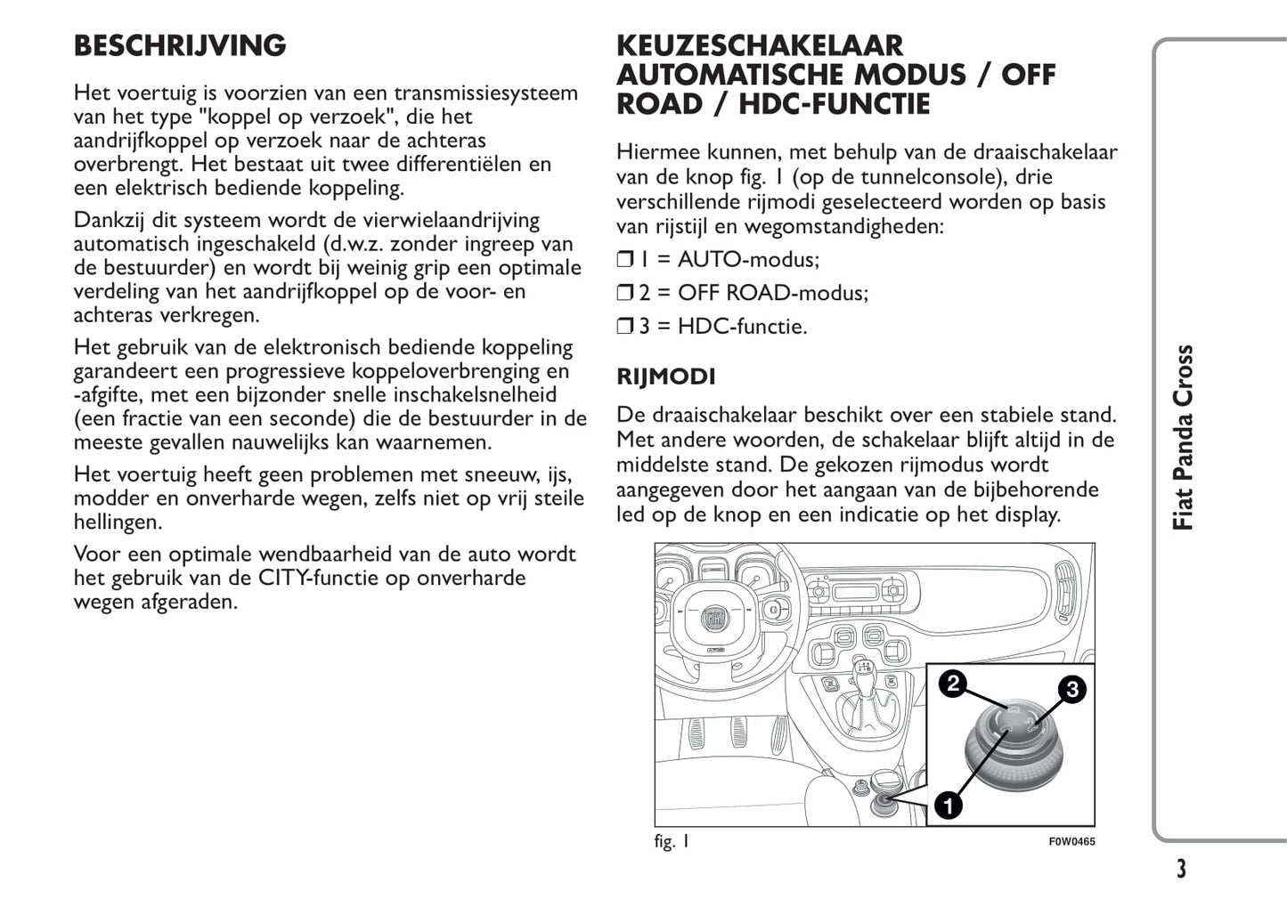 2014-2015 Fiat Panda Cross Bedienungsanleitung | Niederländisch