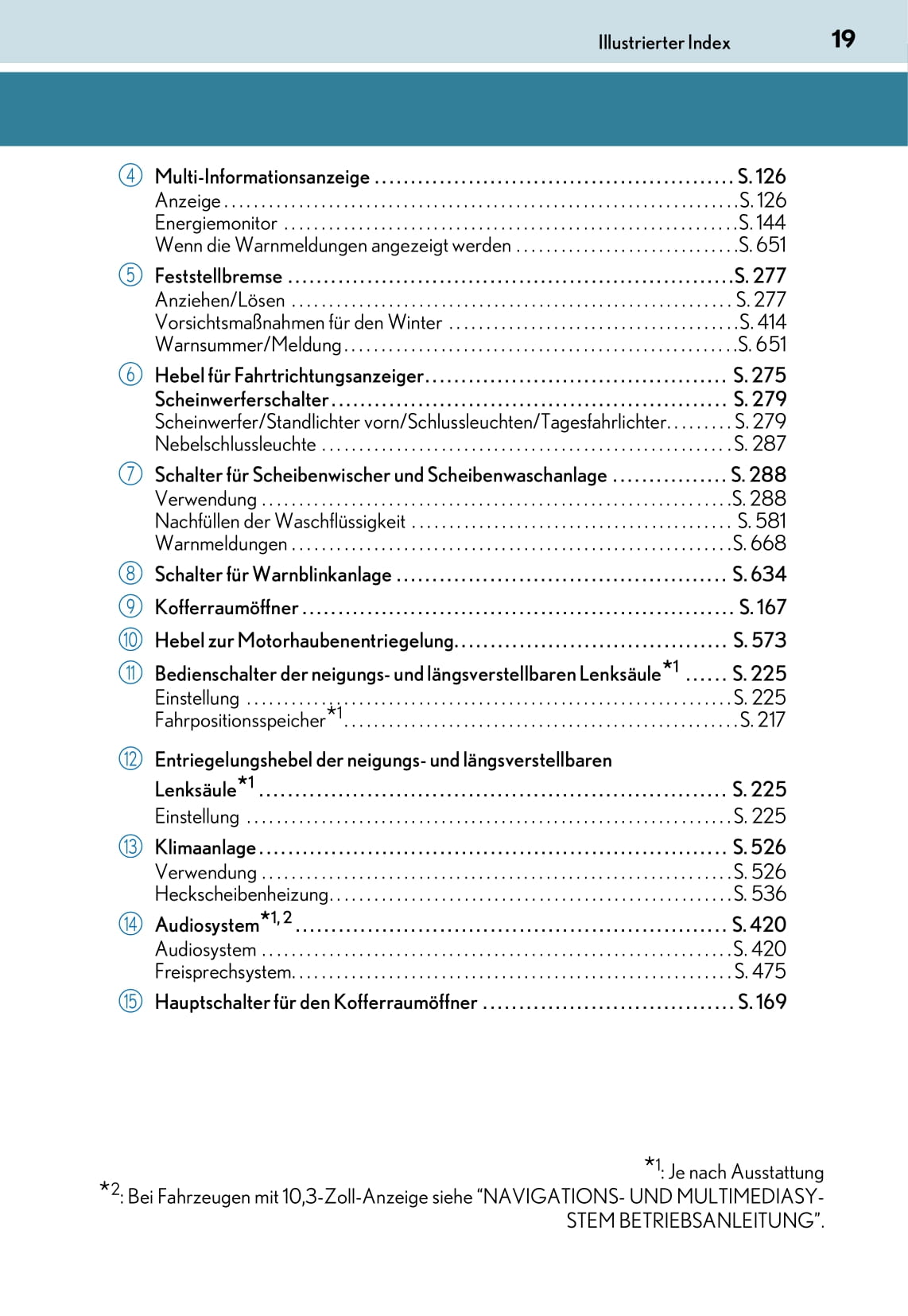 2017-2019 Lexus IS Manuel du propriétaire | Allemand