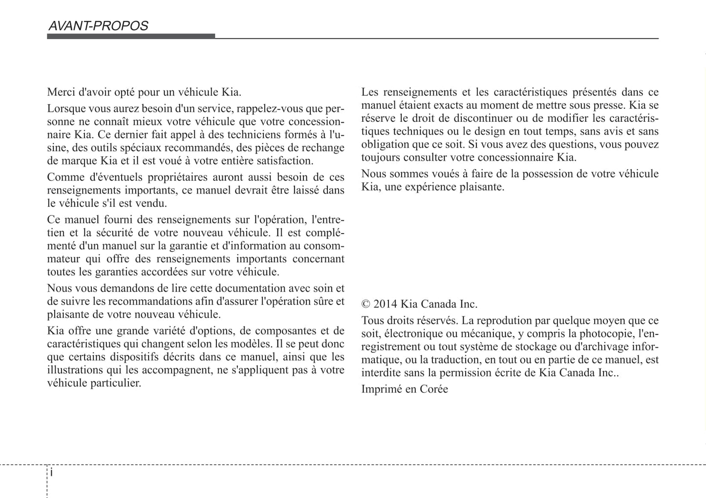 2012-2014 Kia Optima Manuel du propriétaire | Français