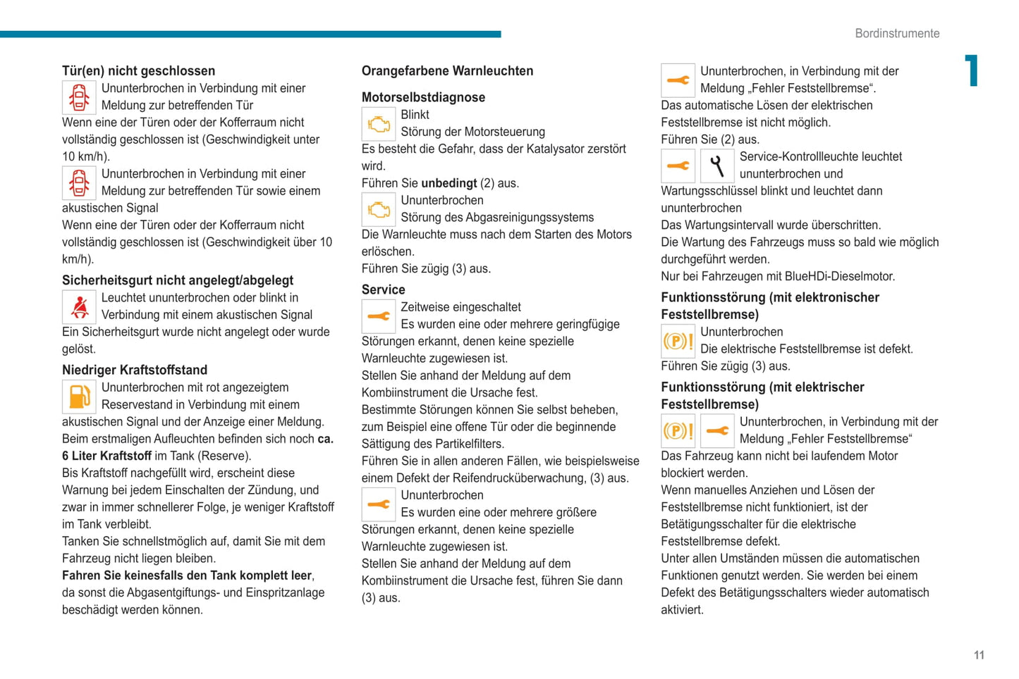 2020-2021 Peugeot 308 Owner's Manual | German