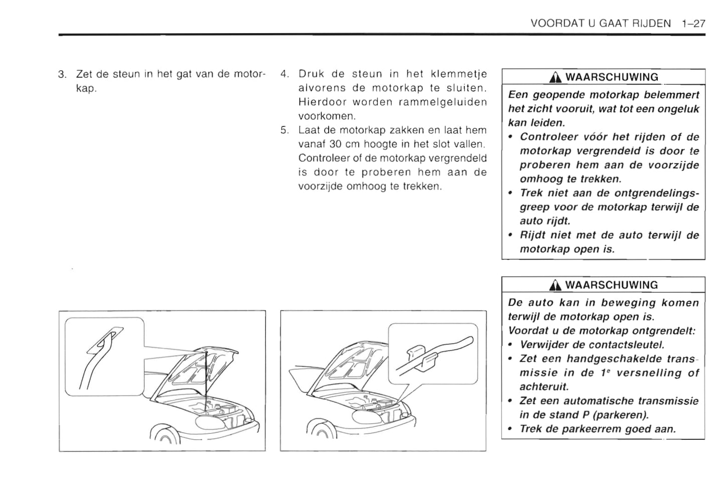 1997-2003 Daewoo Lanos Gebruikershandleiding | Nederlands