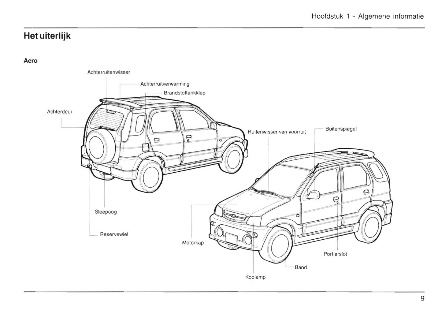 2000-2006 Daihatsu Terios Manuel du propriétaire | Néerlandais