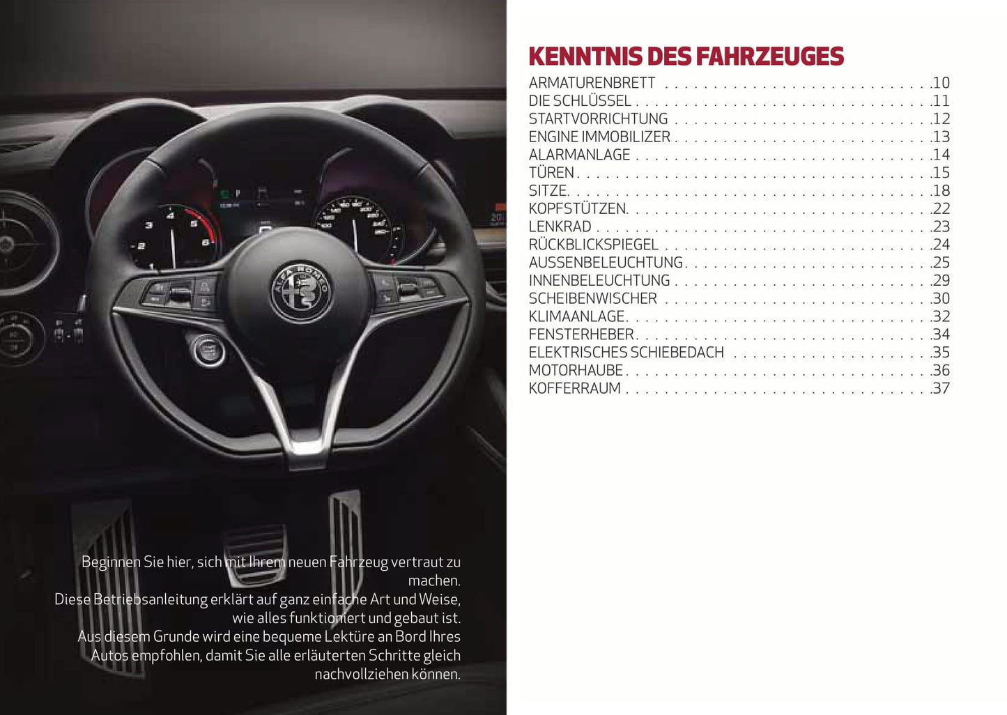 2017-2020 Alfa Romeo Stelvio Manuel du propriétaire | Allemand