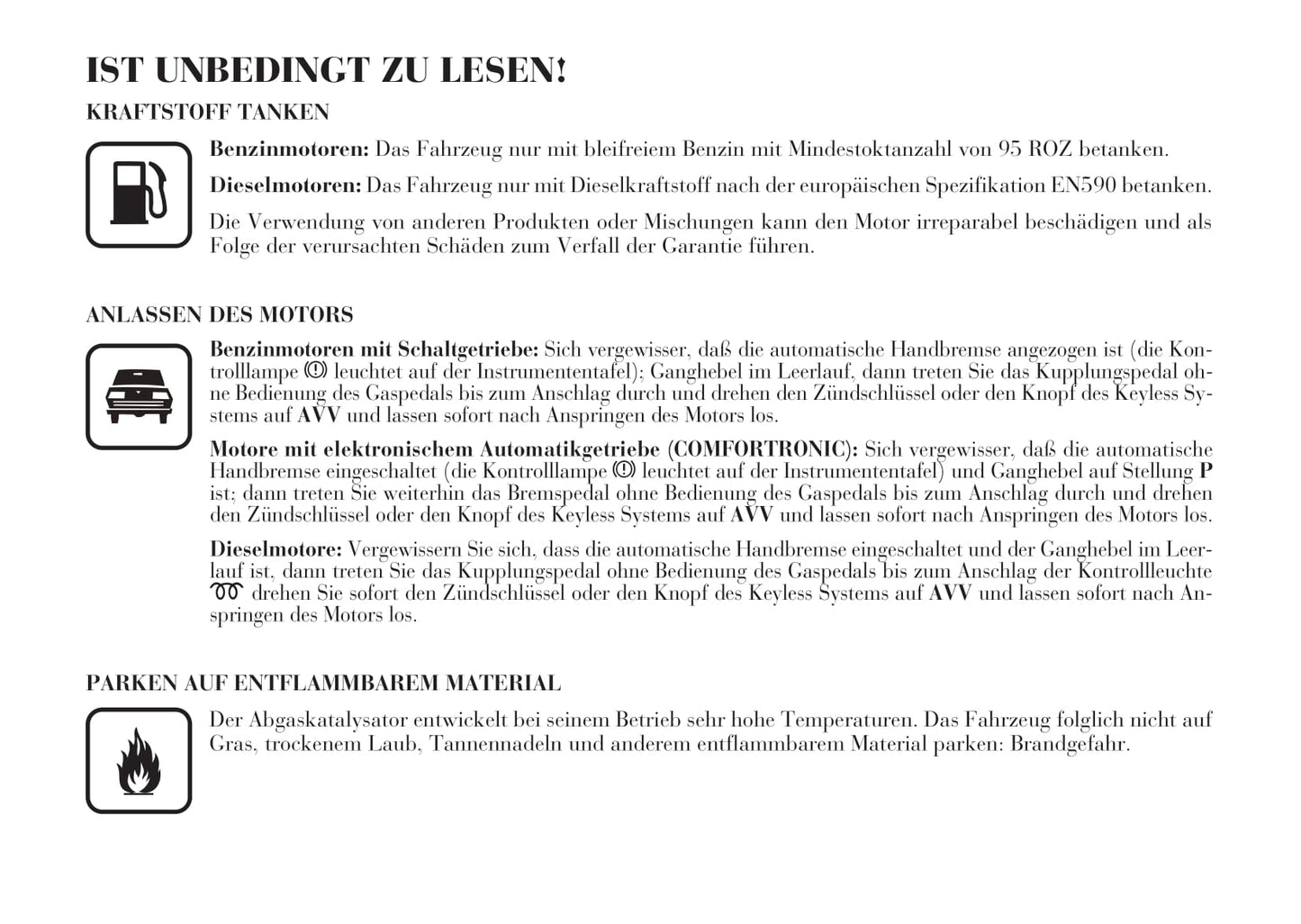 2002-2008 Lancia Thesis Owner's Manual | German