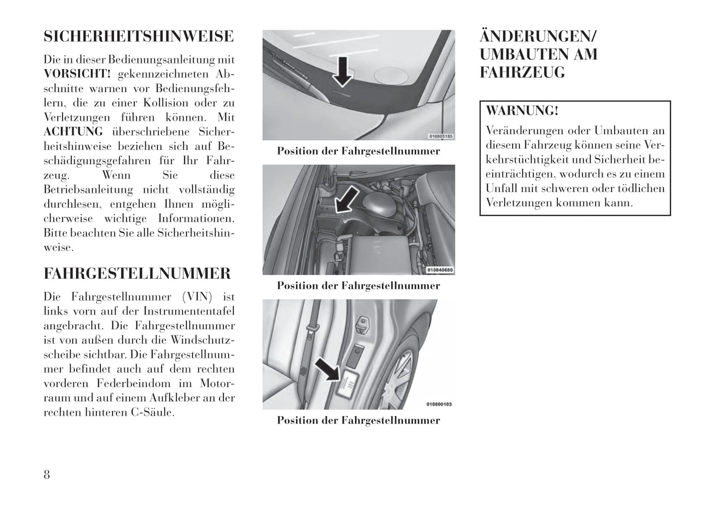 2011-2014 Lancia Thema Owner's Manual | German