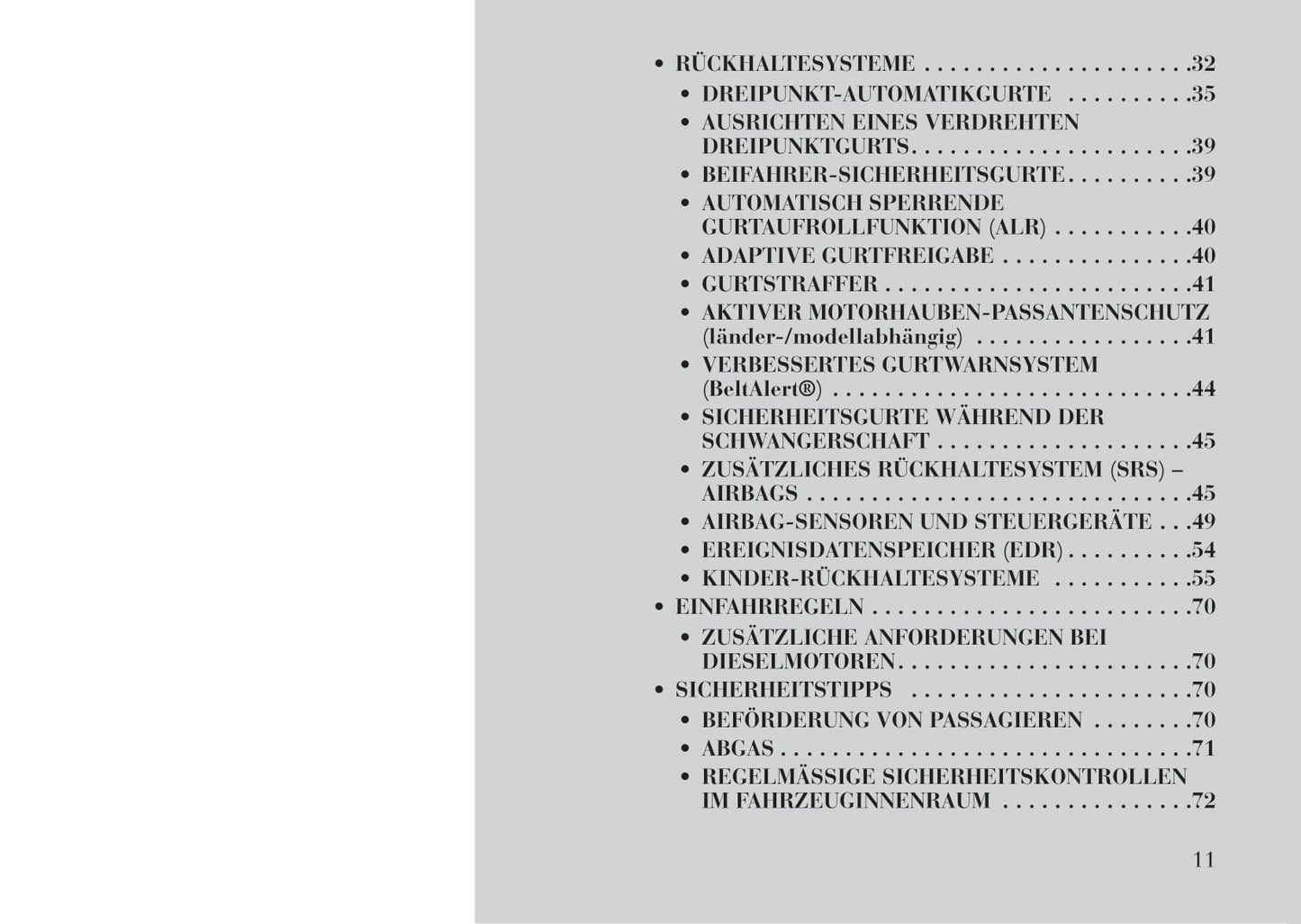 2011-2014 Lancia Thema Owner's Manual | German