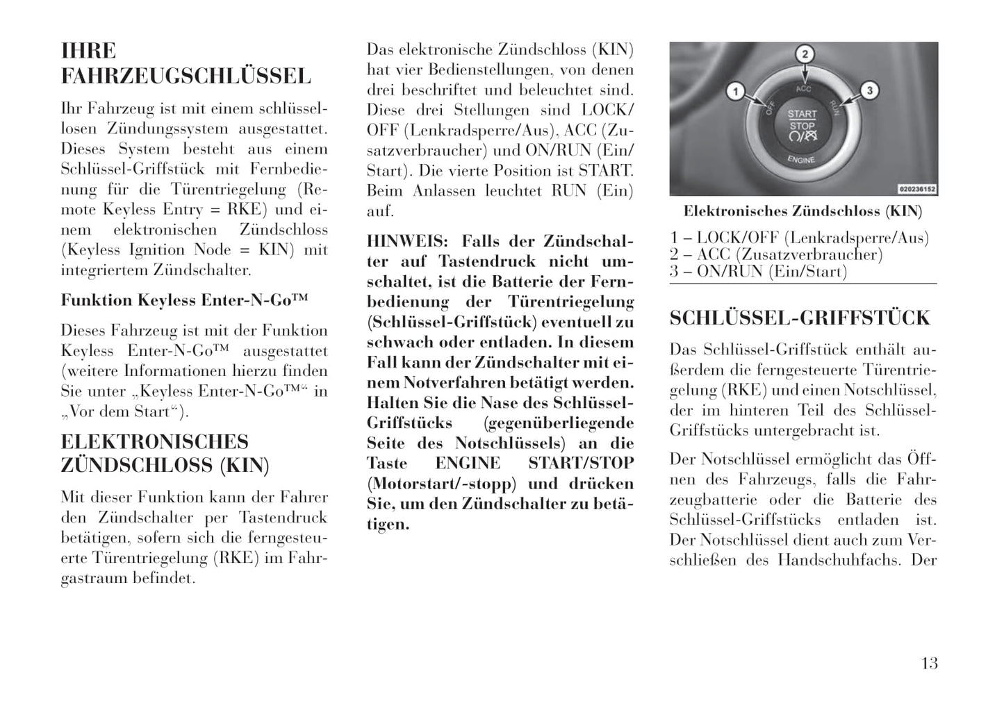 2011-2014 Lancia Thema Owner's Manual | German