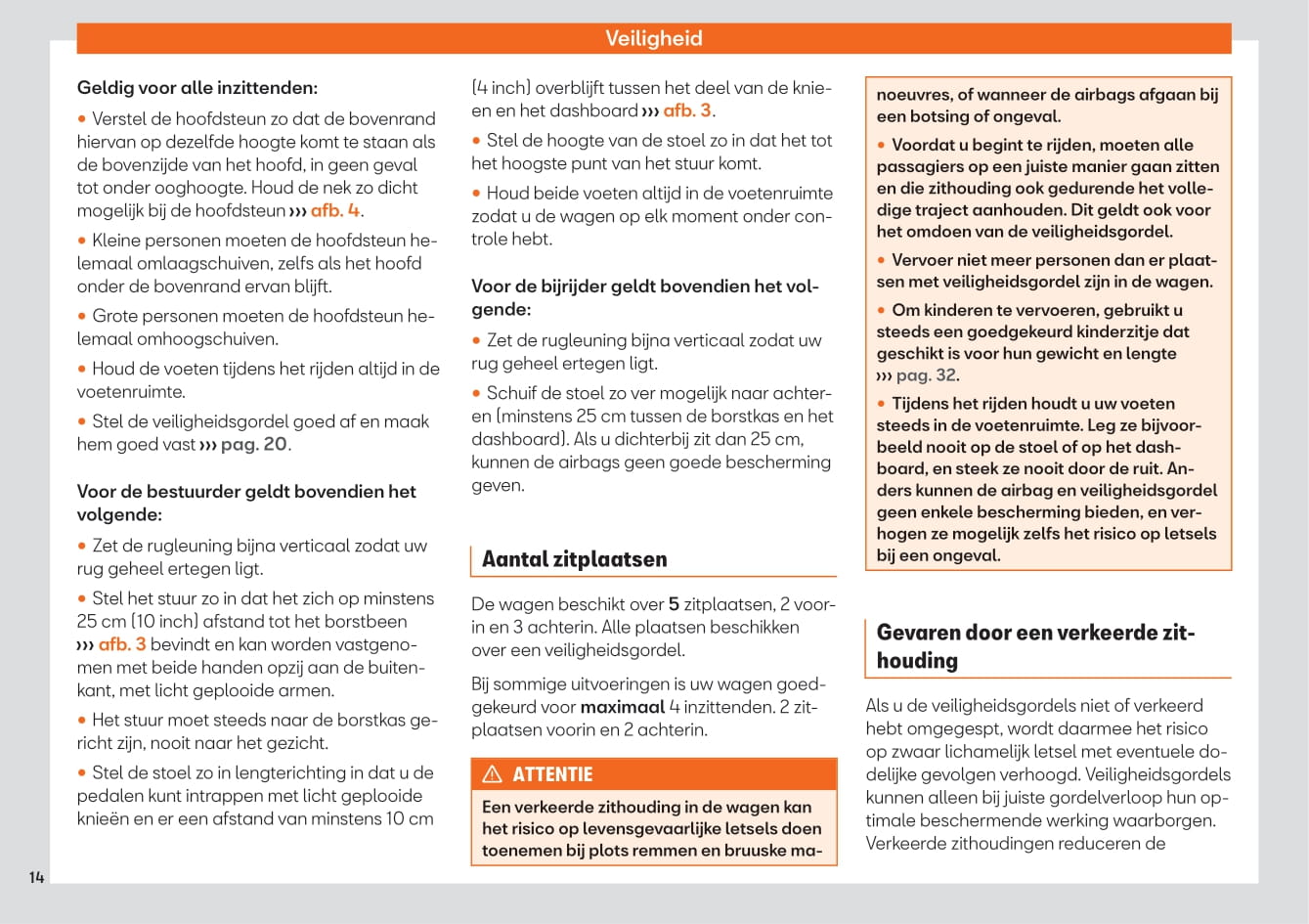 2020-2021 Seat Ateca Owner's Manual | Dutch