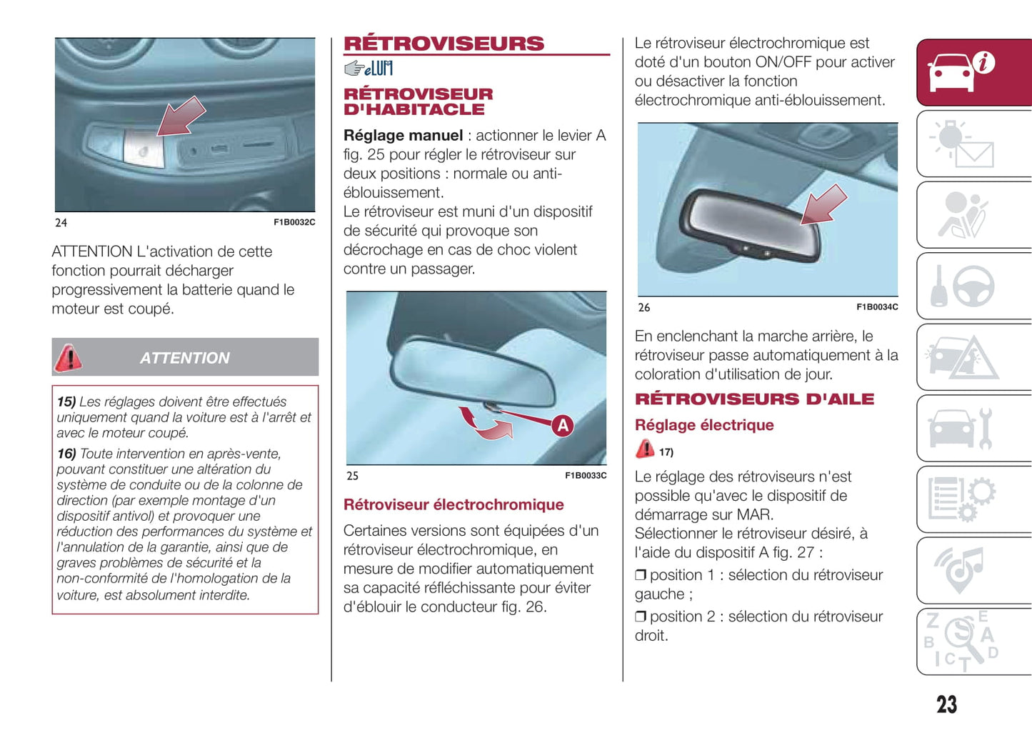 2016-2017 Fiat 500X Bedienungsanleitung | Französisch