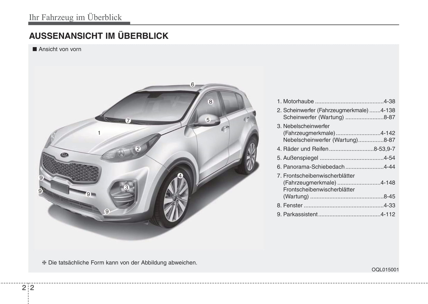 2016-2017 Kia Sportage Bedienungsanleitung | Deutsch
