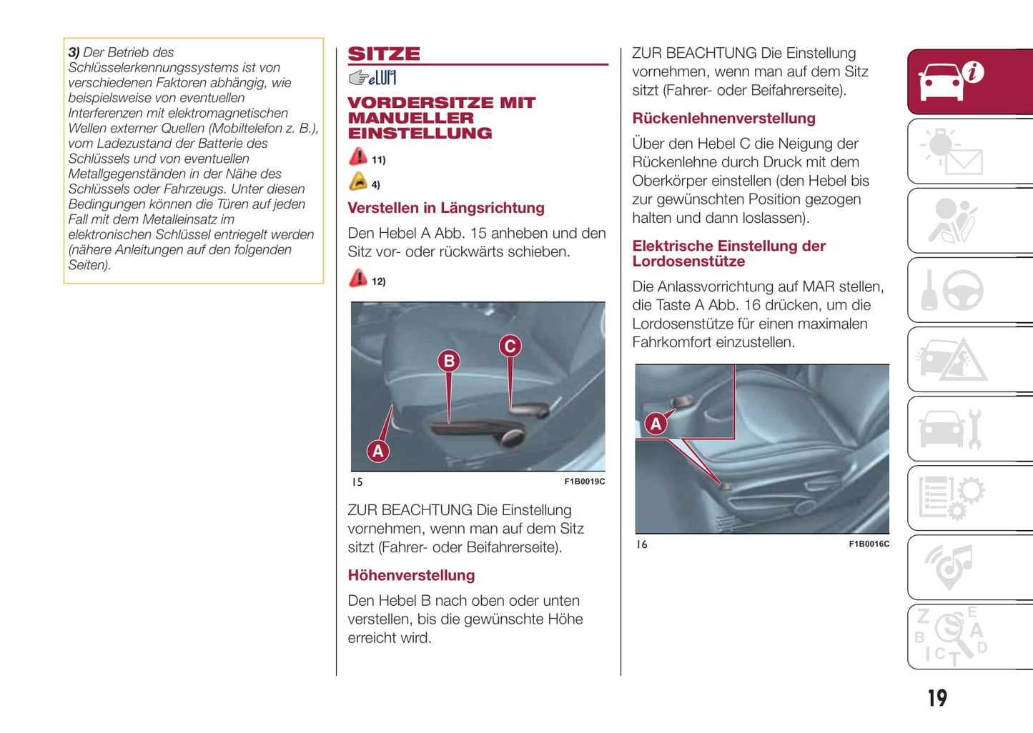 2016-2017 Fiat 500X Owner's Manual | German