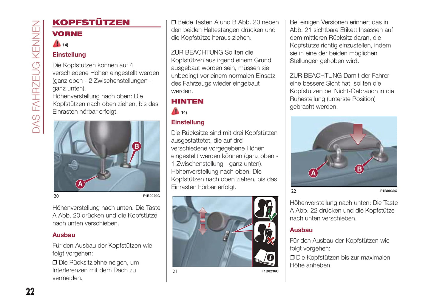 2016-2017 Fiat 500X Owner's Manual | German